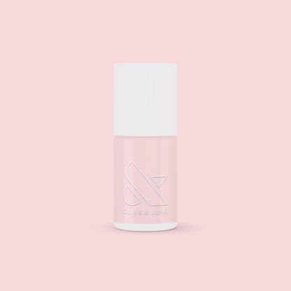 CCT nail polish bottle in sheer neutral pastel pink for a delicate and natural manicure look