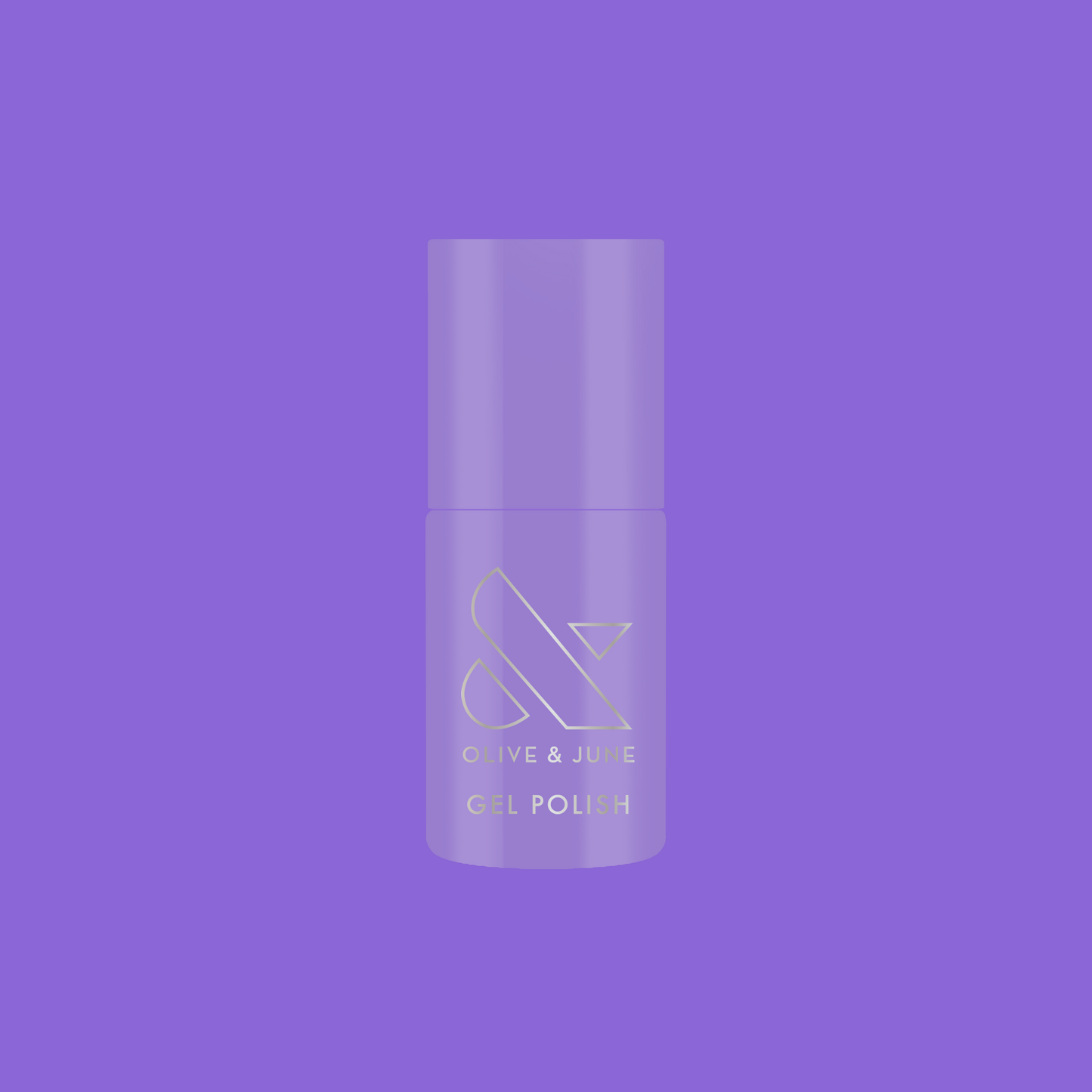 Bold & Unshaken - Gel bottle shown in vibrant purple for a smooth, long-lasting gel polish manicure by Olive and June