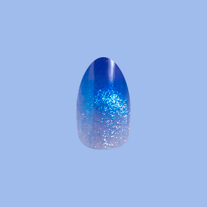 Night Sky Velvet French - Press-On | Medium | Almond