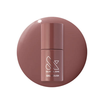Shacket - Gel bottle in warm rose neutral shade for a smooth, long-lasting gel polish manicure by Olive and June