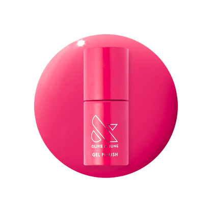 XOXO - Gel bottle in a vibrant hot pink shade for a bold, long-lasting gel manicure at home by Olive and June